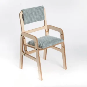 Justerbar Ergonomisk Stol i Trä för Barn - Mintgrön - Medium